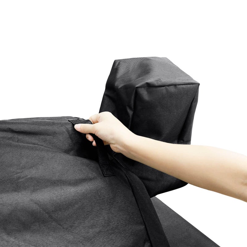 Grisun Grill Cover for Green Mountain Daniel Boone Prime WiFi Grills, Anti-Fade Waterproof Wood Pellet Grill Cover for Ledge Prime Plus WiFi Pellet Grill, Full Length BBQ Cover, 600D Fabric, Black - Image 5